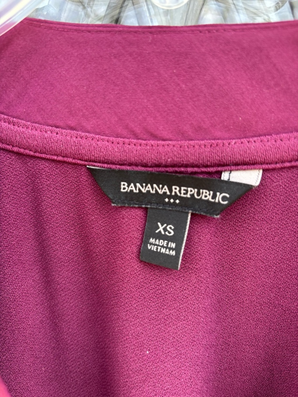 Banana Republic Sleeveless V-Neck Camisole in Deep Berry - Picture 2 of 5